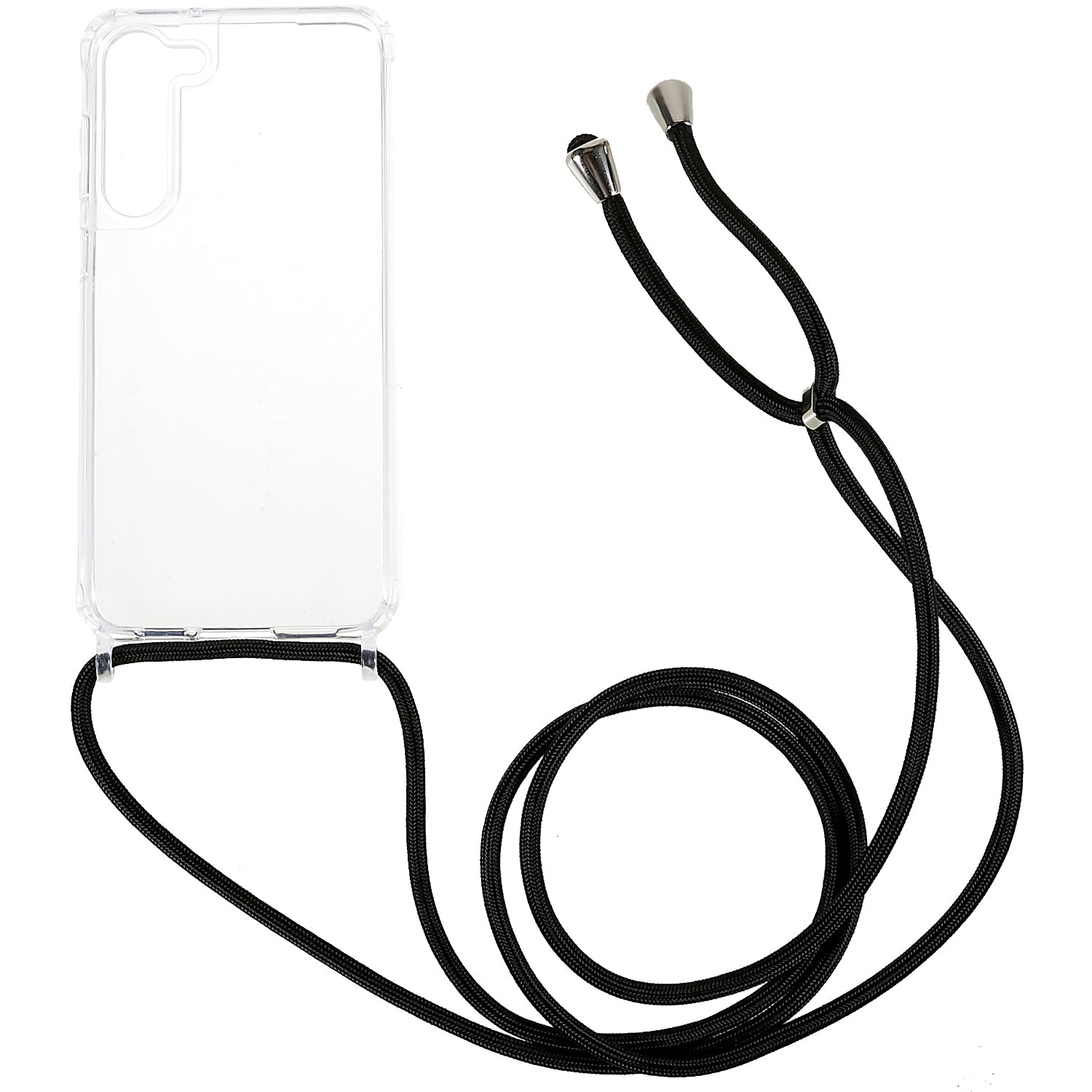 Clear Phone Case for Samsung Galaxy S23 Non-Slip TPU Bumper Acrylic Back Phone Cover with Lanyard Clear Phone Case for Samsung Galaxy S23 Non-Slip TPU Bumper Acrylic Back Phone Cover with Lanyard